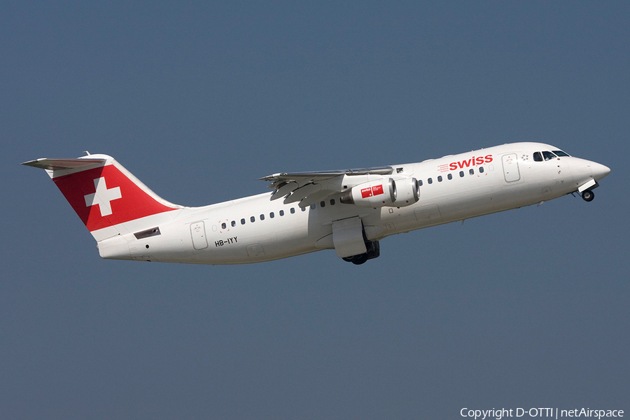 Swiss International Airlines BAe Systems BAe-146-RJ100 (HB-IYY) | Photo 269198