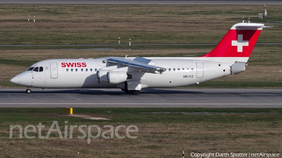 Swiss International Airlines BAe Systems BAe-146-RJ100 (HB-IYZ) | Photo 158239