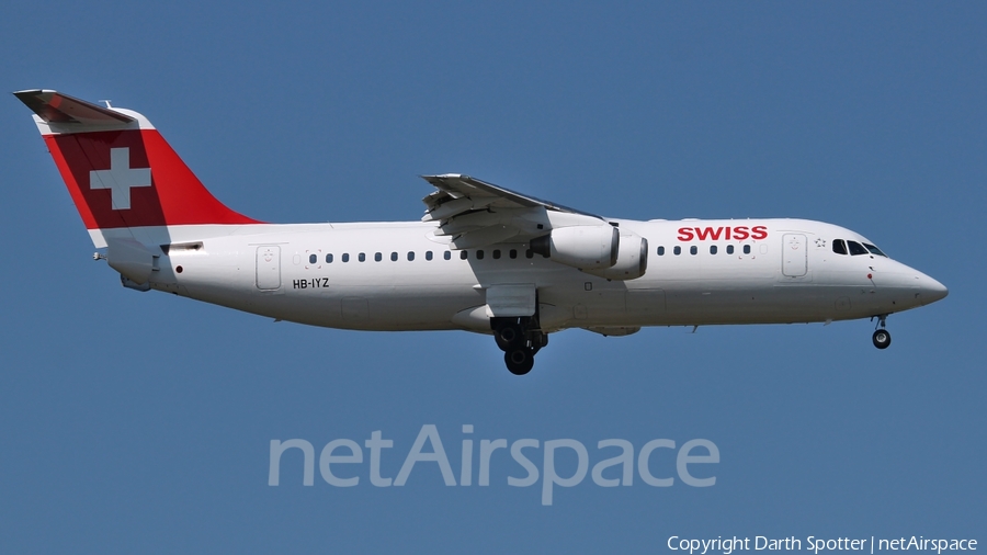 Swiss International Airlines BAe Systems BAe-146-RJ100 (HB-IYZ) | Photo 216345