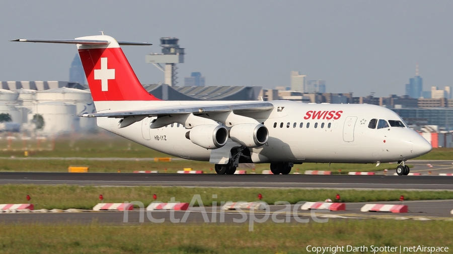 Swiss International Airlines BAe Systems BAe-146-RJ100 (HB-IYZ) | Photo 217833