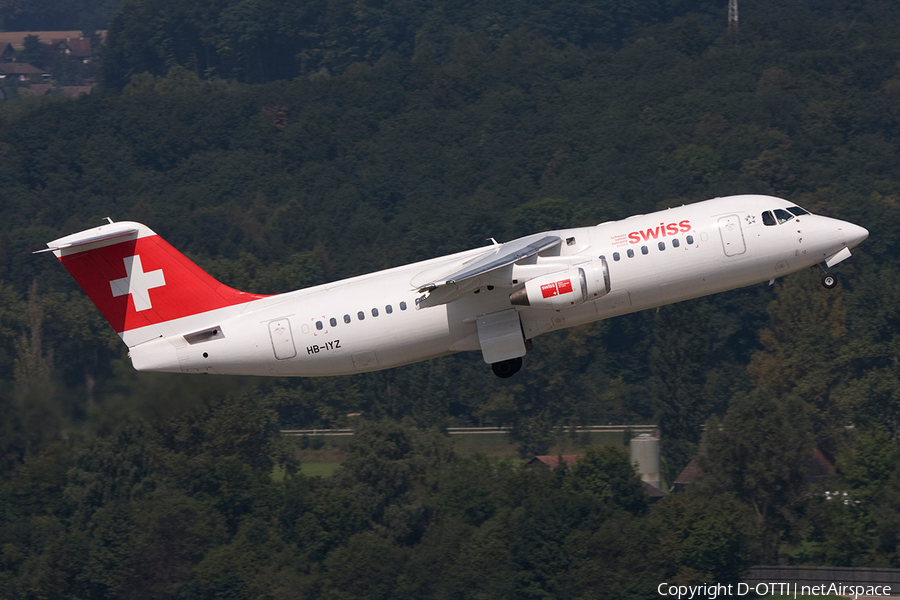 Swiss International Airlines BAe Systems BAe-146-RJ100 (HB-IYZ) | Photo 269204