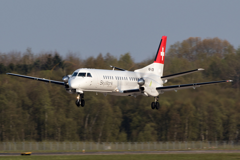 SkyWork Airlines SAAB 2000 (HB-IZB) at  Hamburg - Fuhlsbuettel (Helmut Schmidt), Germany