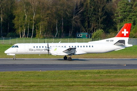 SkyWork Airlines SAAB 2000 (HB-IZB) at  Hamburg - Fuhlsbuettel (Helmut Schmidt), Germany