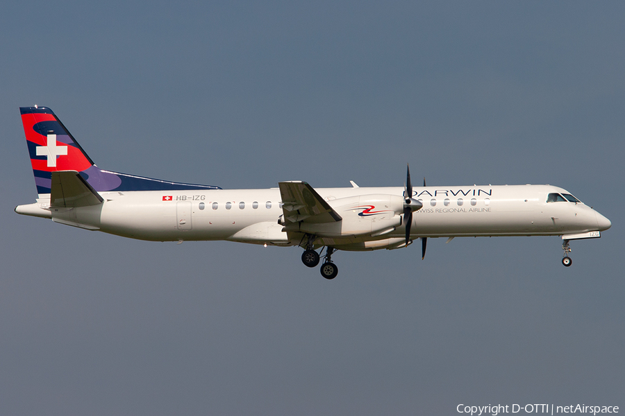 Darwin Airline SAAB 2000 (HB-IZG) | Photo 372208