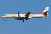 Etihad Regional SAAB 2000 (HB-IZW) at  Rome - Fiumicino (Leonardo DaVinci), Italy