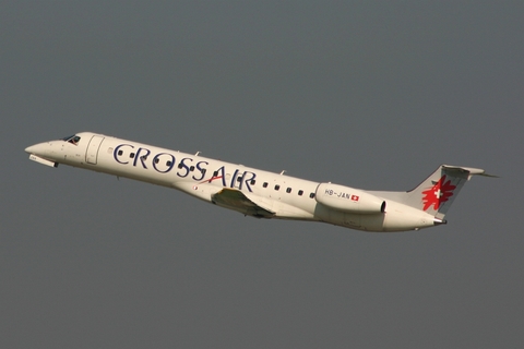 Crossair Embraer ERJ-145LU (HB-JAN) at  Zurich - Kloten, Switzerland