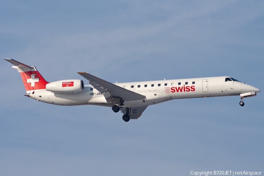 Swiss International Airlines Embraer ERJ-145LR (HB-JAX) | Photo 616956