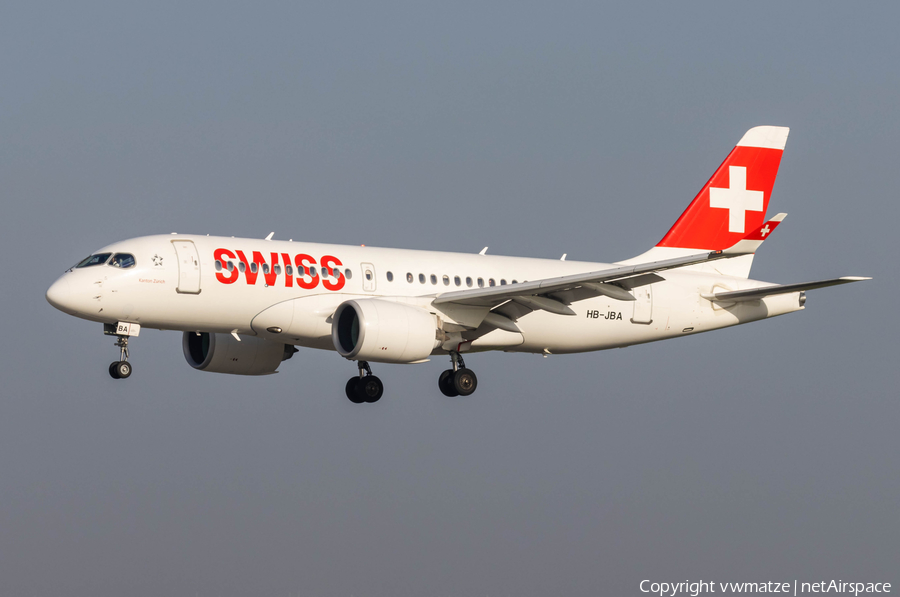 Swiss International Airlines Airbus A220-100 (HB-JBA) | Photo 534350