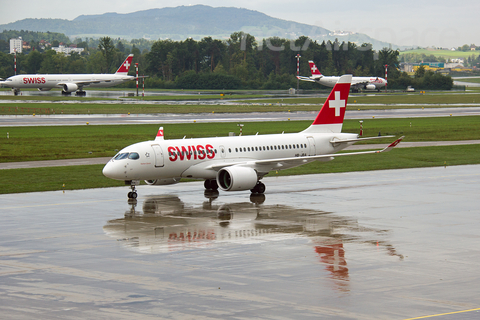 Swiss International Airlines Airbus A220-100 (HB-JBA) at  Zurich - Kloten, Switzerland
