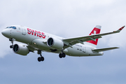 Swiss International Airlines Airbus A220-100 (HB-JBA) at  London - Heathrow, United Kingdom