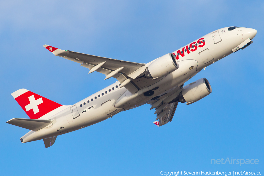 Swiss International Airlines Airbus A220-100 (HB-JBA) | Photo 210655