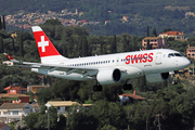 Swiss International Airlines Airbus A220-100 (HB-JBB) at  Corfu - International, Greece