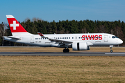 Swiss International Airlines Airbus A220-100 (HB-JBB) at  Hamburg - Fuhlsbuettel (Helmut Schmidt), Germany