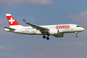 Swiss International Airlines Airbus A220-100 (HB-JBB) at  Warsaw - Frederic Chopin International, Poland