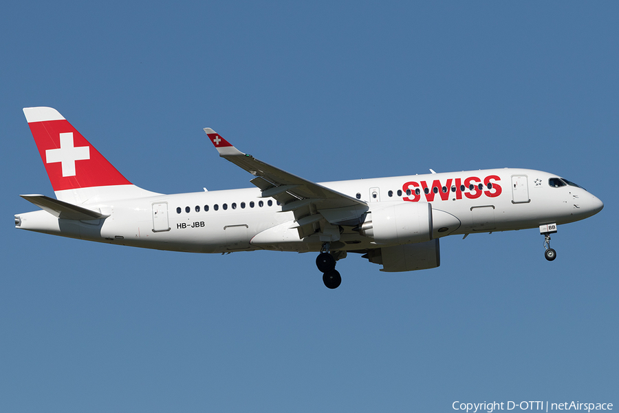 Swiss International Airlines Airbus A220-100 (HB-JBB) | Photo 615418