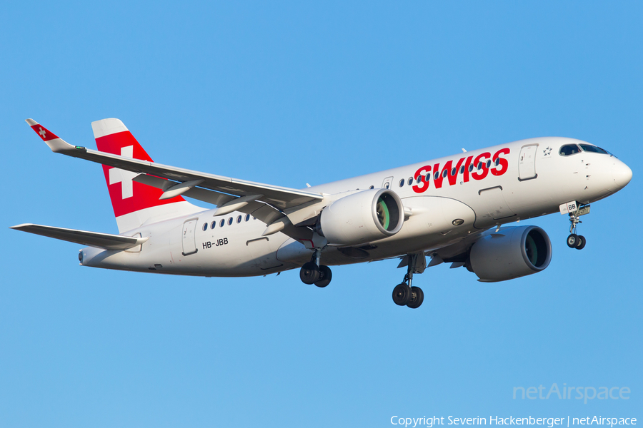 Swiss International Airlines Airbus A220-100 (HB-JBB) | Photo 226278