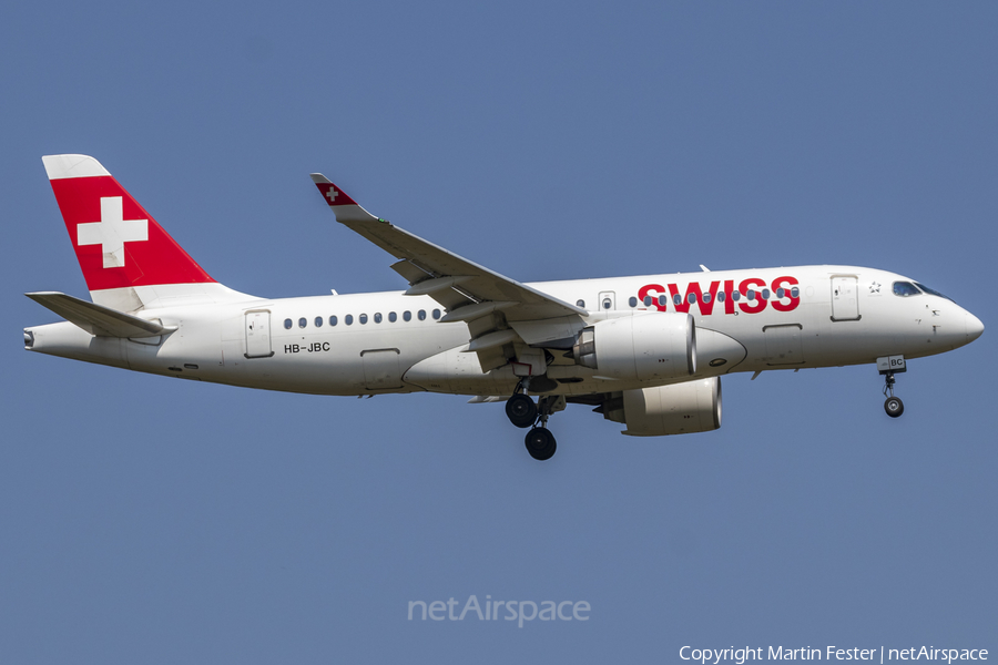 Swiss International Airlines Airbus A220-100 (HB-JBC) | Photo 468854