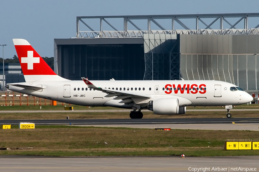 Swiss International Airlines Airbus A220-100 (HB-JBC) | Photo 237696