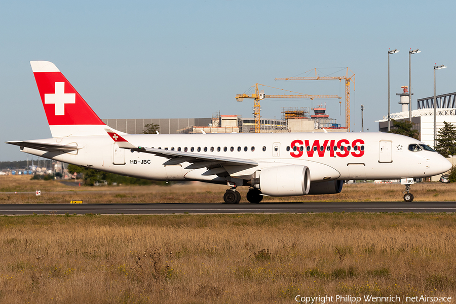 Swiss International Airlines Airbus A220-100 (HB-JBC) | Photo 352082
