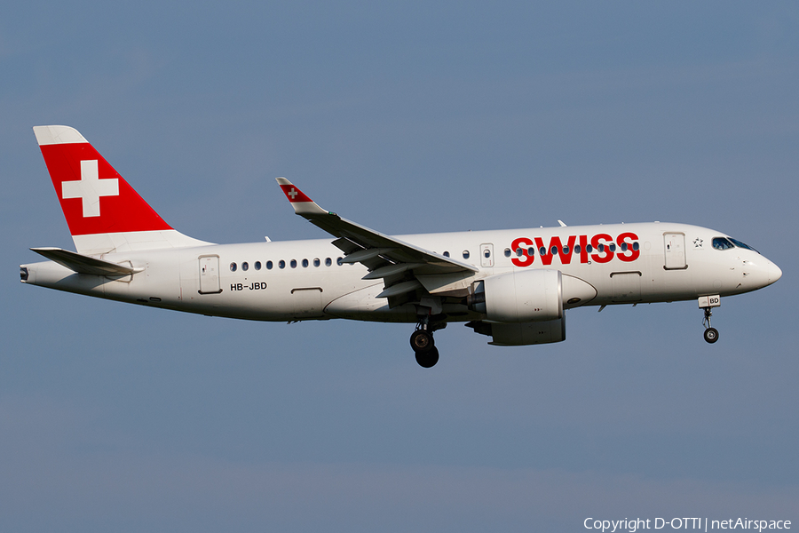 Swiss International Airlines Airbus A220-100 (HB-JBD) | Photo 452008