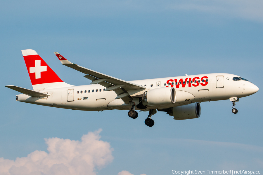 Swiss International Airlines Airbus A220-100 (HB-JBD) | Photo 452021