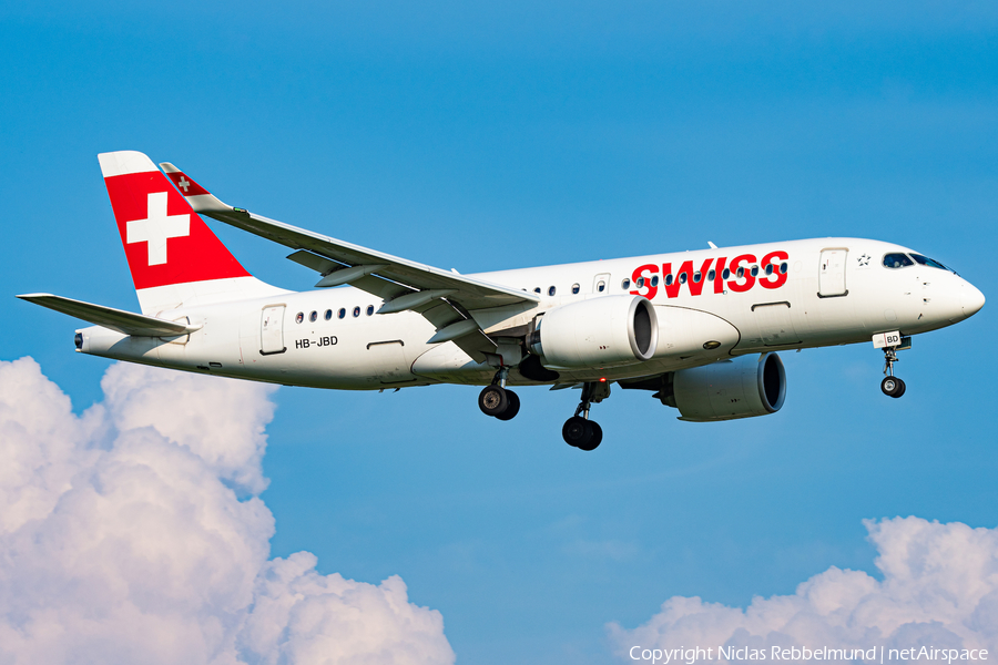 Swiss International Airlines Airbus A220-100 (HB-JBD) | Photo 452093
