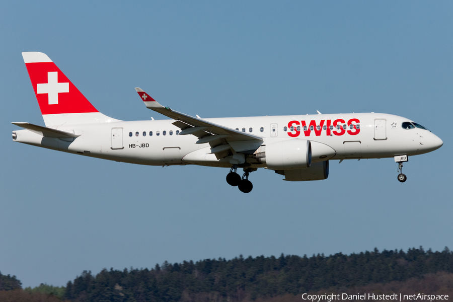 Swiss International Airlines Airbus A220-100 (HB-JBD) | Photo 421405