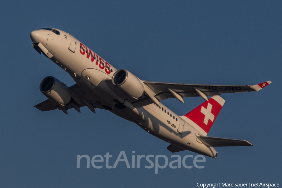 Swiss International Airlines Airbus A220-100 (HB-JBD) | Photo 286348