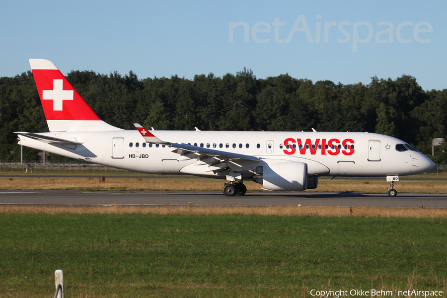 Swiss International Airlines Airbus A220-100 (HB-JBD) | Photo 250333