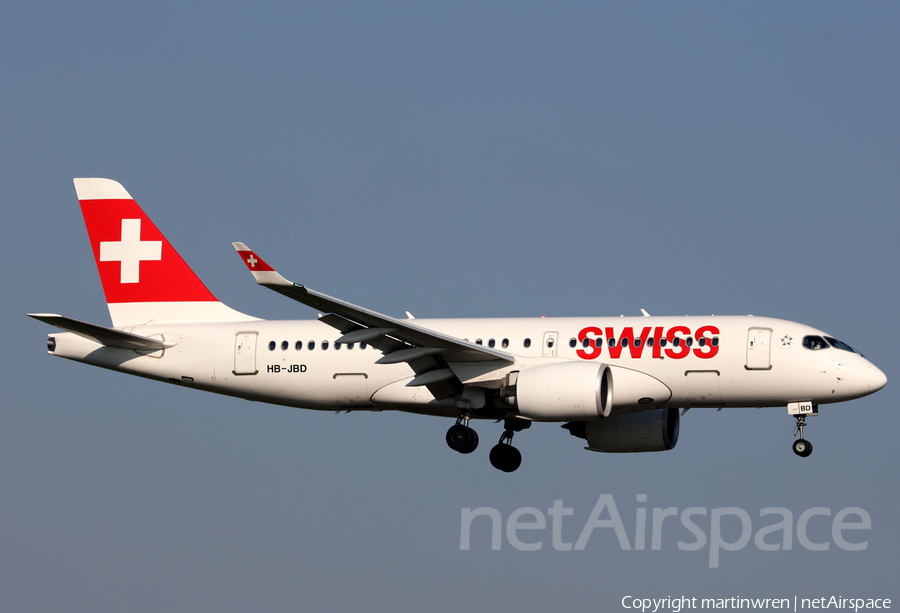 Swiss International Airlines Airbus A220-100 (HB-JBD) | Photo 224599