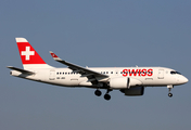 Swiss International Airlines Airbus A220-100 (HB-JBD) at  London - Gatwick, United Kingdom