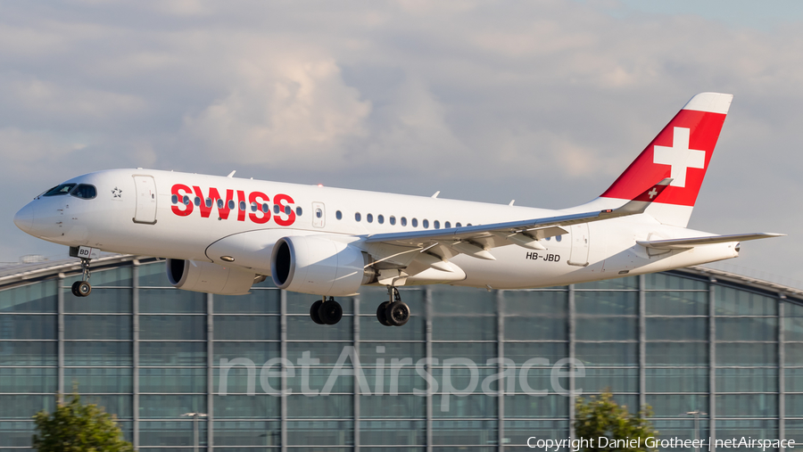Swiss International Airlines Airbus A220-100 (HB-JBD) | Photo 186800