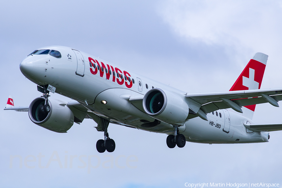 Swiss International Airlines Airbus A220-100 (HB-JBD) | Photo 247974