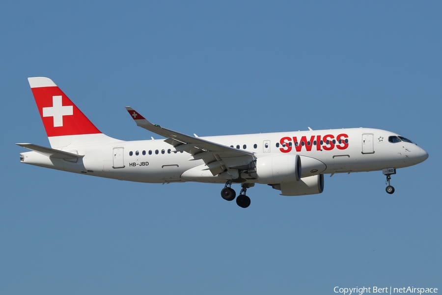 Swiss International Airlines Airbus A220-100 (HB-JBD) | Photo 227596