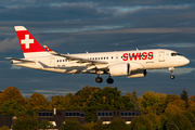 Swiss International Airlines Airbus A220-100 (HB-JBE) at  Hamburg - Fuhlsbuettel (Helmut Schmidt), Germany