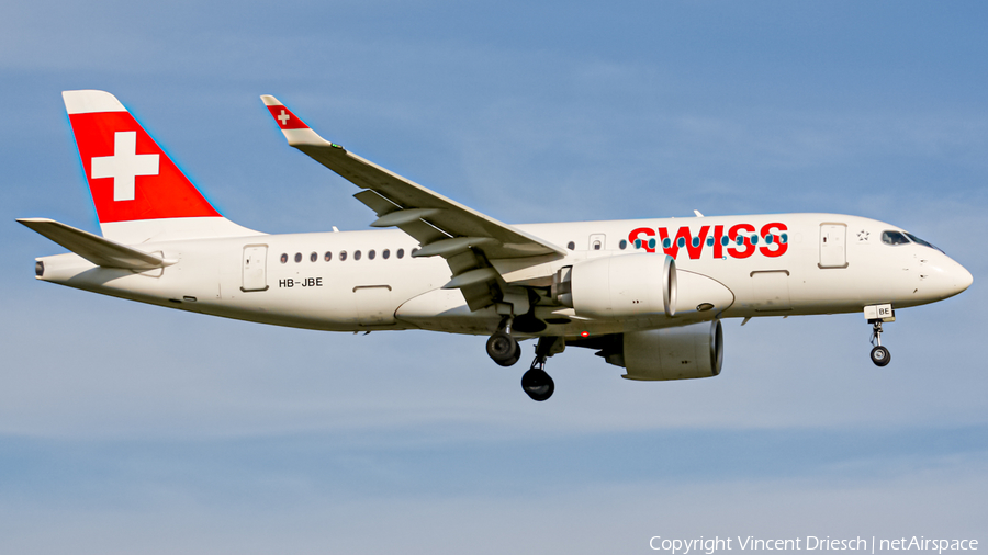 Swiss International Airlines Airbus A220-100 (HB-JBE) | Photo 513329