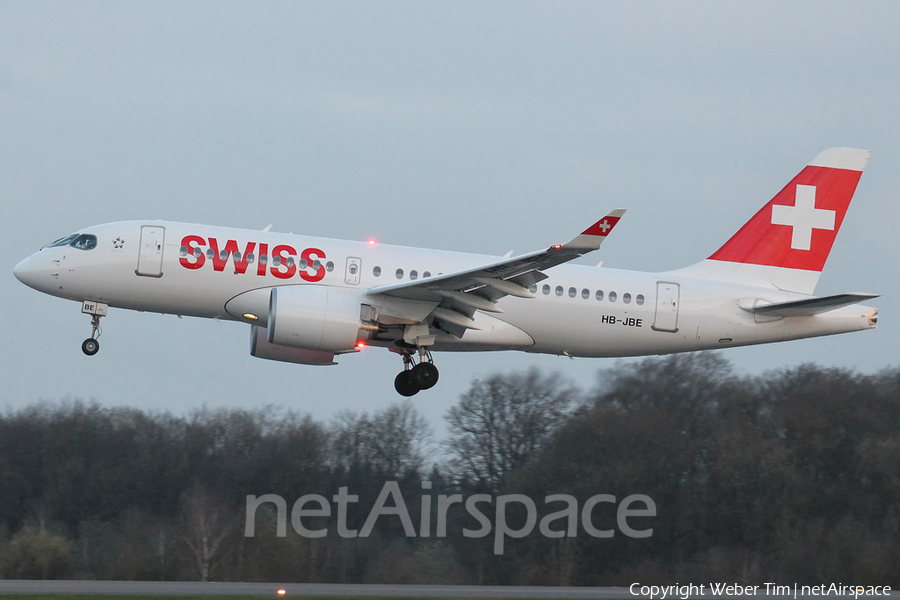 Swiss International Airlines Airbus A220-100 (HB-JBE) | Photo 152797