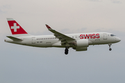 Swiss International Airlines Airbus A220-100 (HB-JBE) at  Warsaw - Frederic Chopin International, Poland