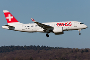 Swiss International Airlines Airbus A220-100 (HB-JBF) at  Zurich - Kloten, Switzerland