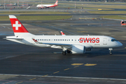 Swiss International Airlines Airbus A220-100 (HB-JBF) at  Hamburg - Fuhlsbuettel (Helmut Schmidt), Germany