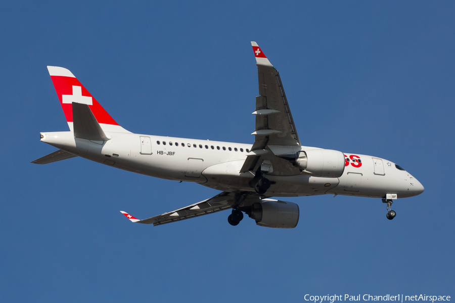 Swiss International Airlines Airbus A220-100 (HB-JBF) | Photo 224066