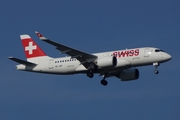 Swiss International Airlines Airbus A220-100 (HB-JBF) at  Milan - Malpensa, Italy