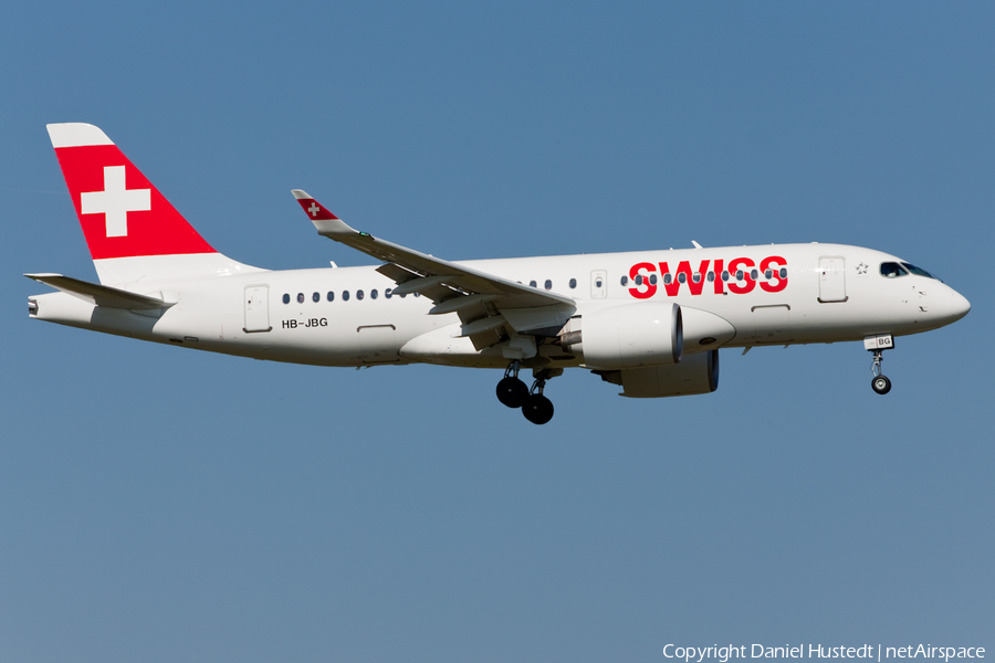 Swiss International Airlines Airbus A220-100 (HB-JBG) | Photo 421063