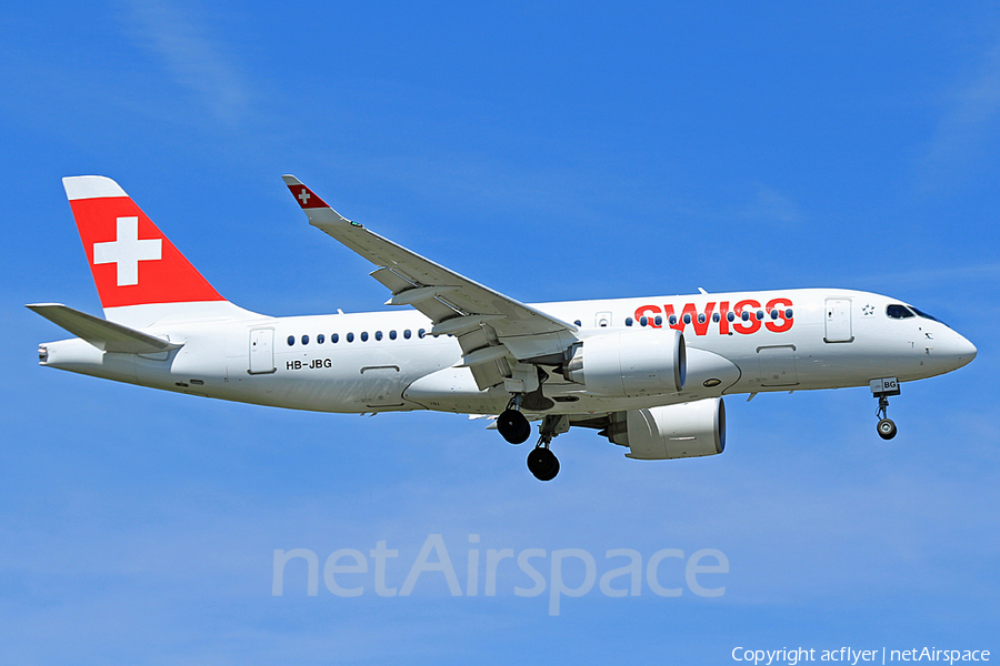 Swiss International Airlines Airbus A220-100 (HB-JBG) | Photo 176365