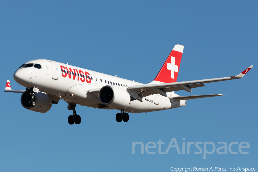 Swiss International Airlines Airbus A220-100 (HB-JBH) | Photo 538597
