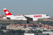 Swiss International Airlines Airbus A220-100 (HB-JBH) at  Madrid - Barajas, Spain