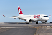 Swiss International Airlines Airbus A220-100 (HB-JBI) at  Tenerife Sur - Reina Sofia, Spain