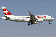 Swiss International Airlines Airbus A220-100 (HB-JBI) at  Warsaw - Frederic Chopin International, Poland