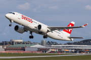 Swiss International Airlines Airbus A220-300 (HB-JCA) at  Hamburg - Fuhlsbuettel (Helmut Schmidt), Germany