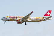 Swiss International Airlines Airbus A220-300 (HB-JCA) at  London - Heathrow, United Kingdom